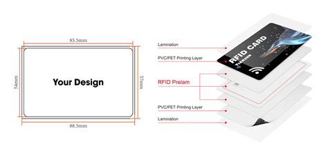 rfid card size standard|rfid card reading range.